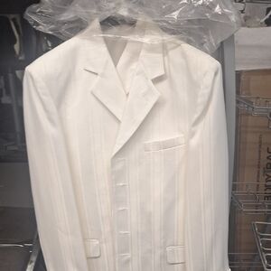 Cream Boys Blazer Suit Classic Notch Lapel 3 Piece Suit